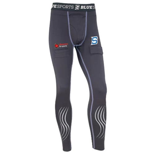 Blue Sports hockey compression pants and jock