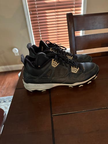 Black Adult Molded Cleats High Top