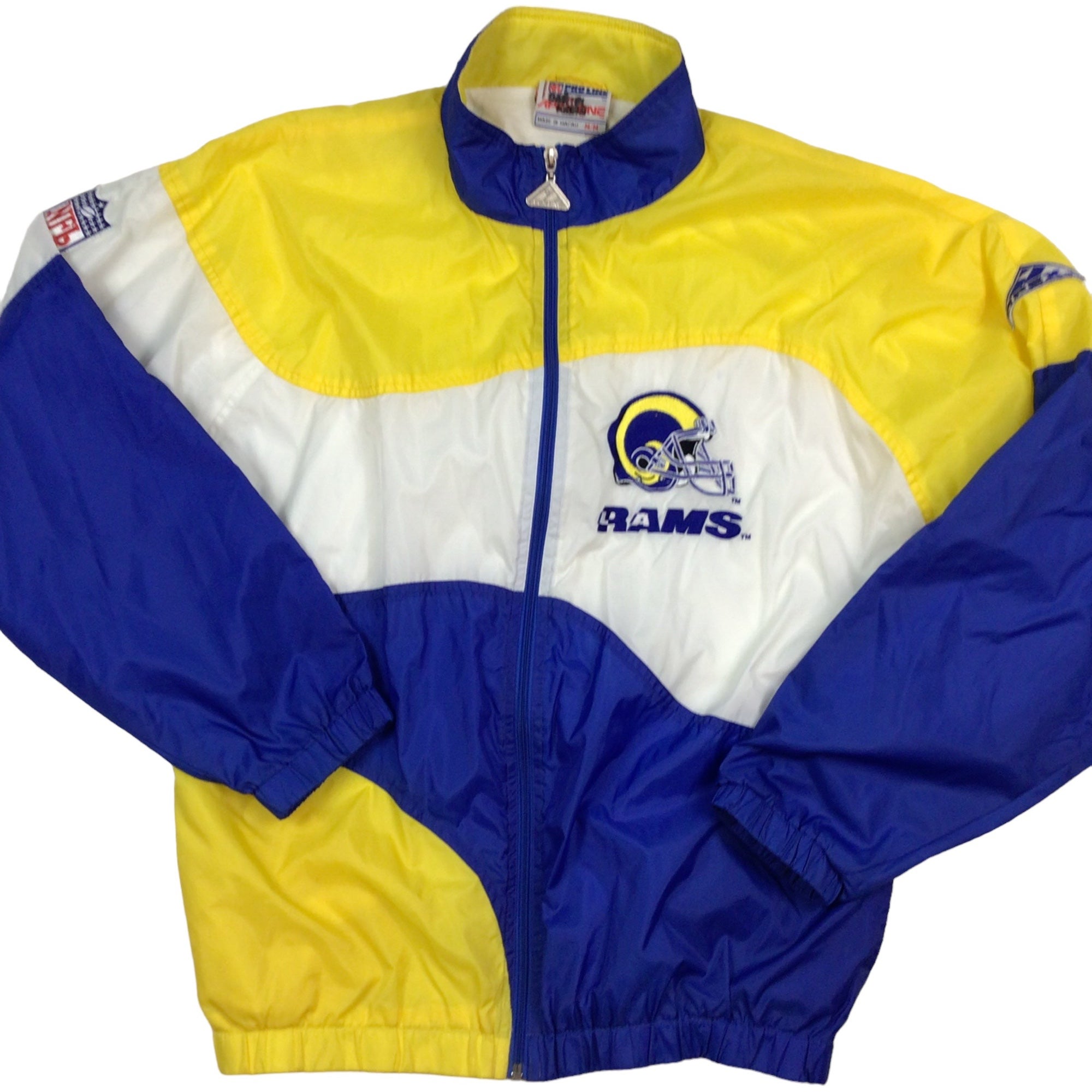 90s St. Louis Rams vintage pro line NFL jacket. Free ship. Zip