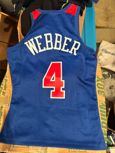 Chris Webber Washington Bullets Jersey by Mitchell & Ness-NWT