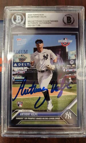 New York Yankees ANTHONY VOLPE AUTO Signed RC Rookie Topps Now Debut CARD W/COA
