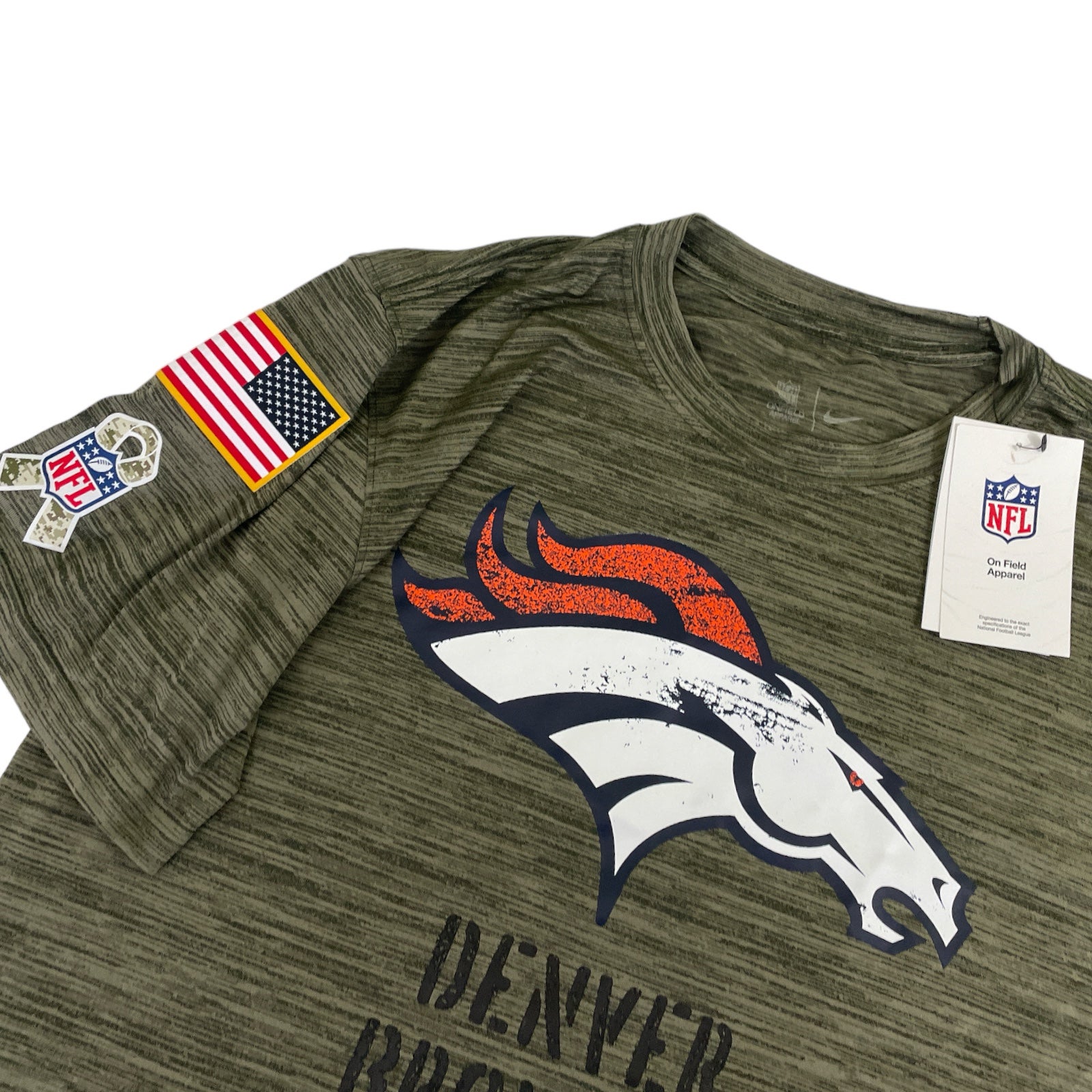 Nike Dri-fit Sideline Team (nfl Denver Broncos) Long-sleeve T-shirt in Blue  for Men