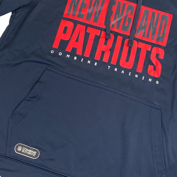 New England Patriots Men's Hoodie Sweatshirt Combine Authentic New Era Blue  Medium New | SidelineSwap