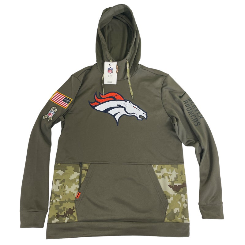 Nike Atlanta Falcons Salute To Service Hoodie Mens Size Medium Olive Green