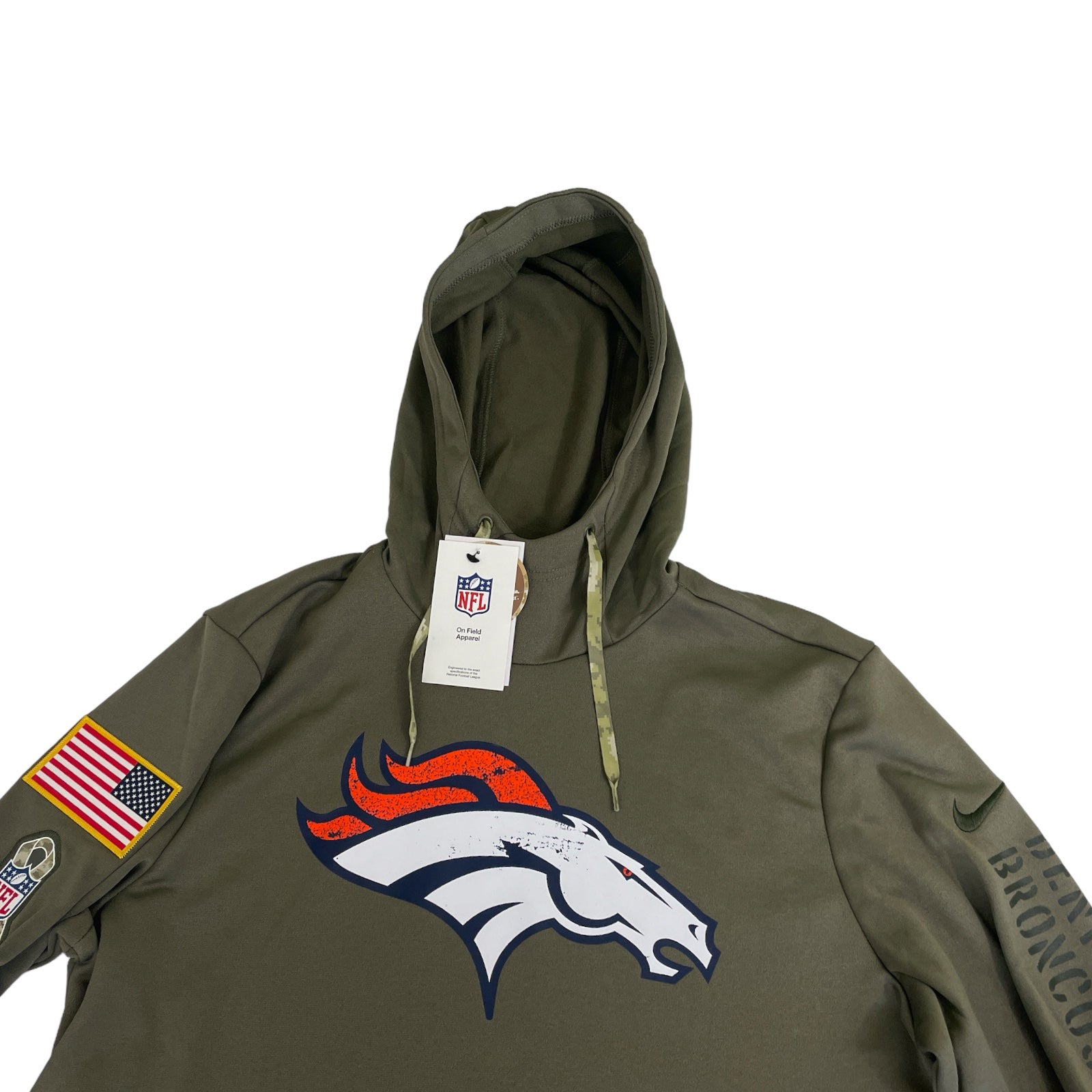 Under Armour, Shirts & Tops, Under Armour Grey Denver Broncos Hoodie