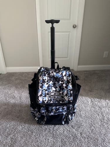 Used Boombah Superpack Rolling Bat Bag