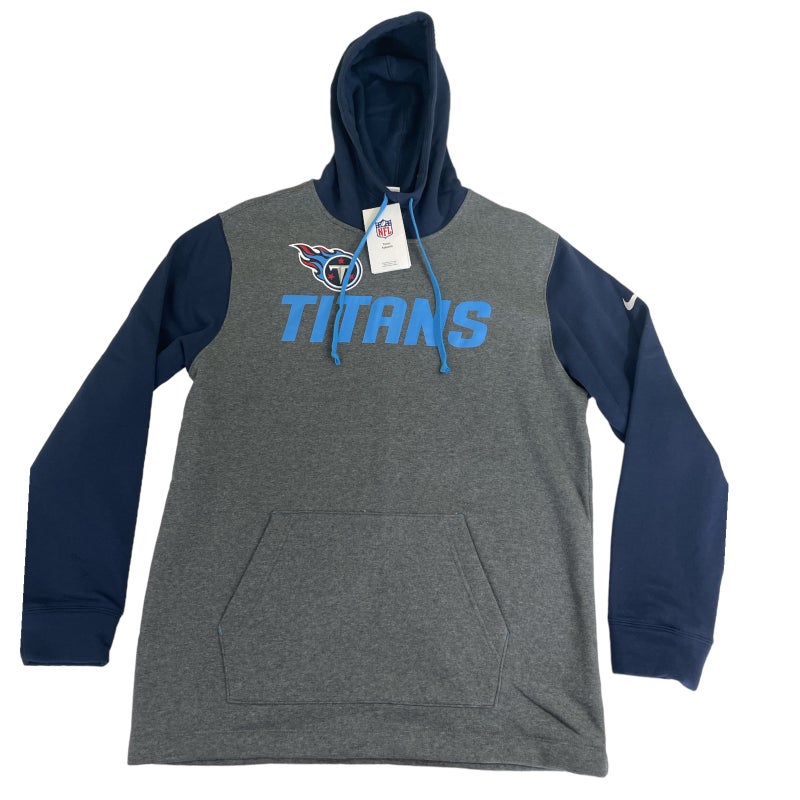 Nike Men's Club (NFL Tennessee Titans) Pullover Hoodie in Blue, Size: Medium | 01UX03WE8F-BJM