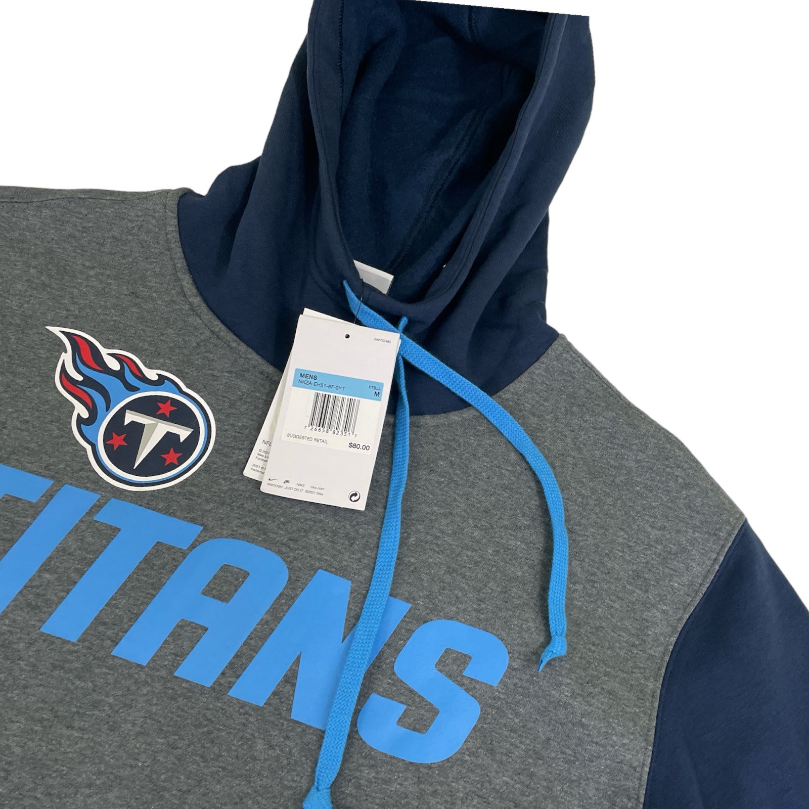 Nike Men's Tennessee Titans Dri-FIT Full Zip Hoodie T-shirt