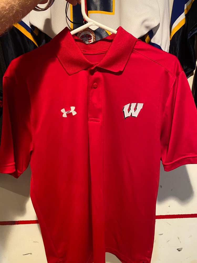 Wisconsin Men's Under Armour Golf Shirt