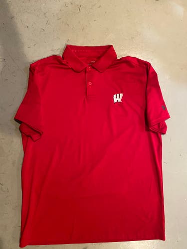 Wisconsin Men's Under Armour Golf Shirt