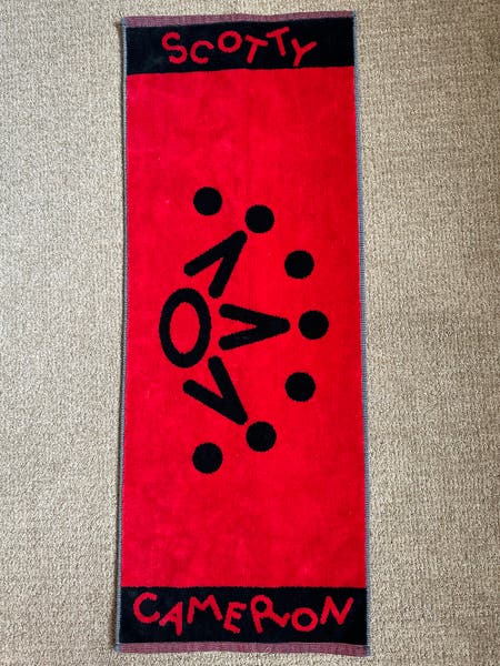 ラウンド用品・アクセサリー Scotty Cameron Scotty Dog Crown Towel Scotty Cameron 2025 Crown Crew Towel Golf Colorful Red