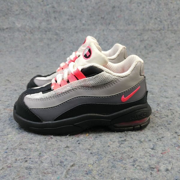 Nike Little '95 Toddler Shoes Size 7C Baby Solar Red Gray Air Max |