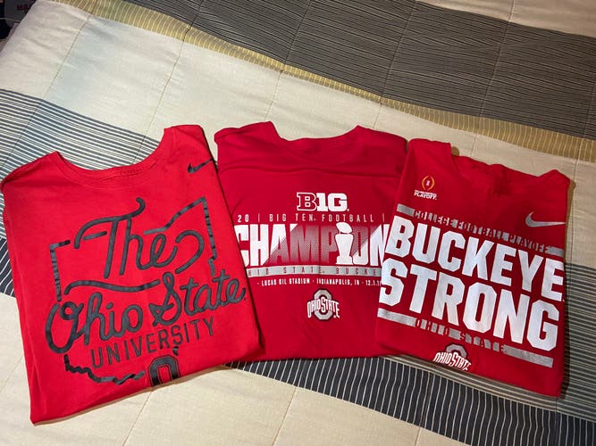 3 Pack Nike & Unbranded Ohio State University Tshirts XXL