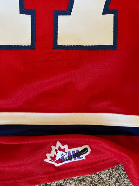 WHL Spokane Chiefs Red Size 56 CCM Jersey Kailer Yamamoto