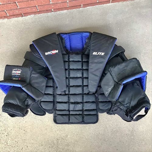 Brown JB553 Goalie Chest Protector- Sr L