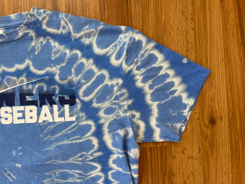 Milwaukee Brewers MLB BASEBALL SUPER AWESOME REVERSE TIE DYE Size Large T  Shirt!