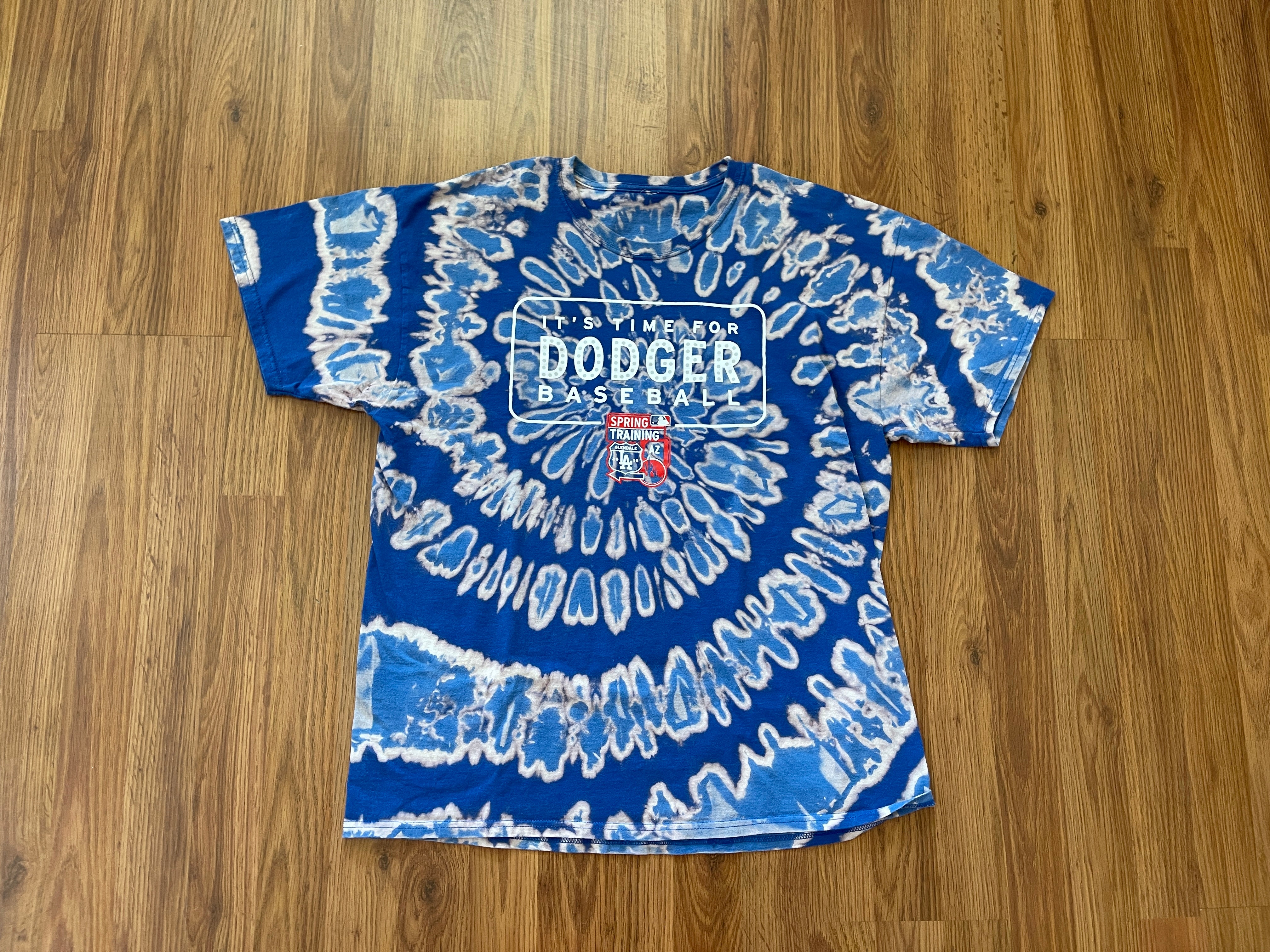 Los Angeles Dodgers MLB BASEBALL SPRING TRAINING TIE DYE Size Large T Shirt!