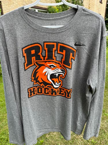 RIT Hockey Mens Long Sleeve Dri Fit Shirt
