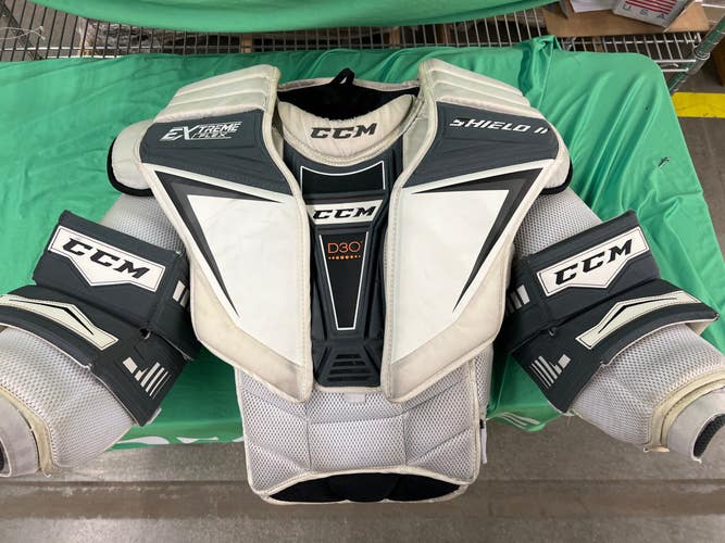 Used Small CCM Extreme Flex Shield II Goalie Chest Protector