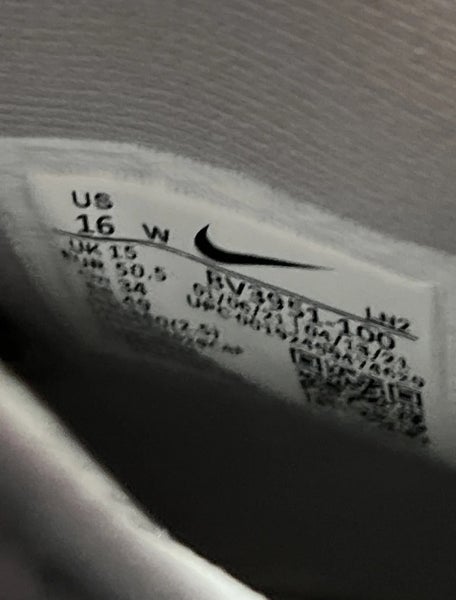 NEW Nike Alpha Menace Pro 2 Mid White Football Cleats BV3951-100 Size 16 WIDE