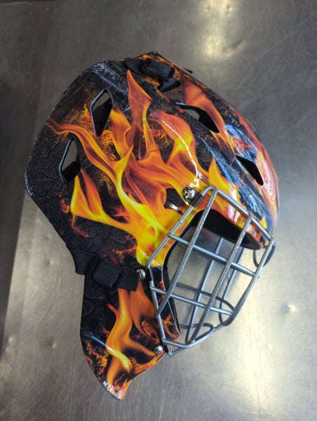 Franklin Sports Youth New York Islanders GFM 1500 Street Hockey Goalie Face  Mask