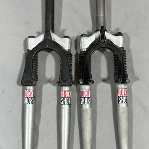 (2) Vintage Rockshox Suspension Forks 26" QR Wheel 160/185mm 1-1/8" Threadless