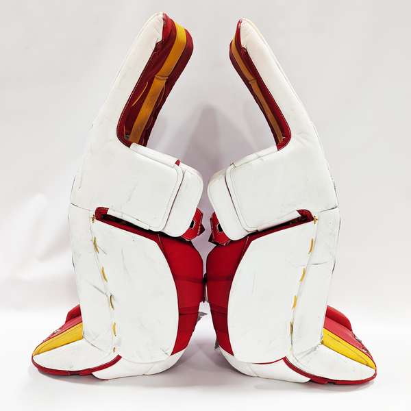 Used 35" CCM Eflex 6 Goalie Leg Pads Pro Stock
