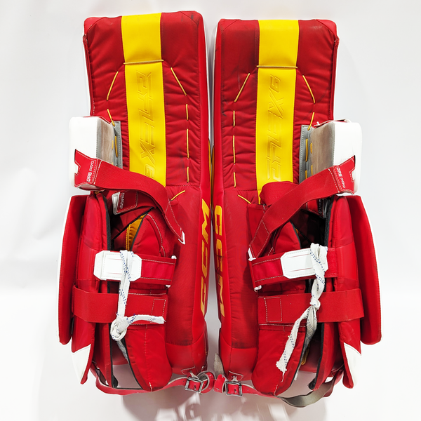 Used 35" CCM Eflex 6 Goalie Leg Pads Pro Stock