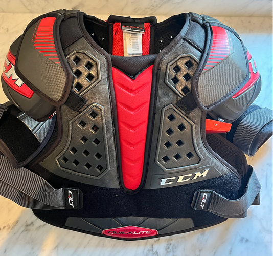 Senior New Large CCM QuickLite Shoulder Pads Pro Stock