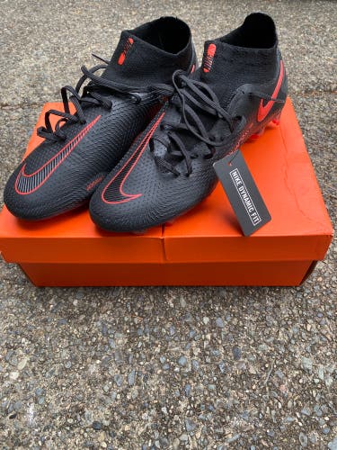 Black New Molded Cleats Nike Phantom GT Elite Cleats