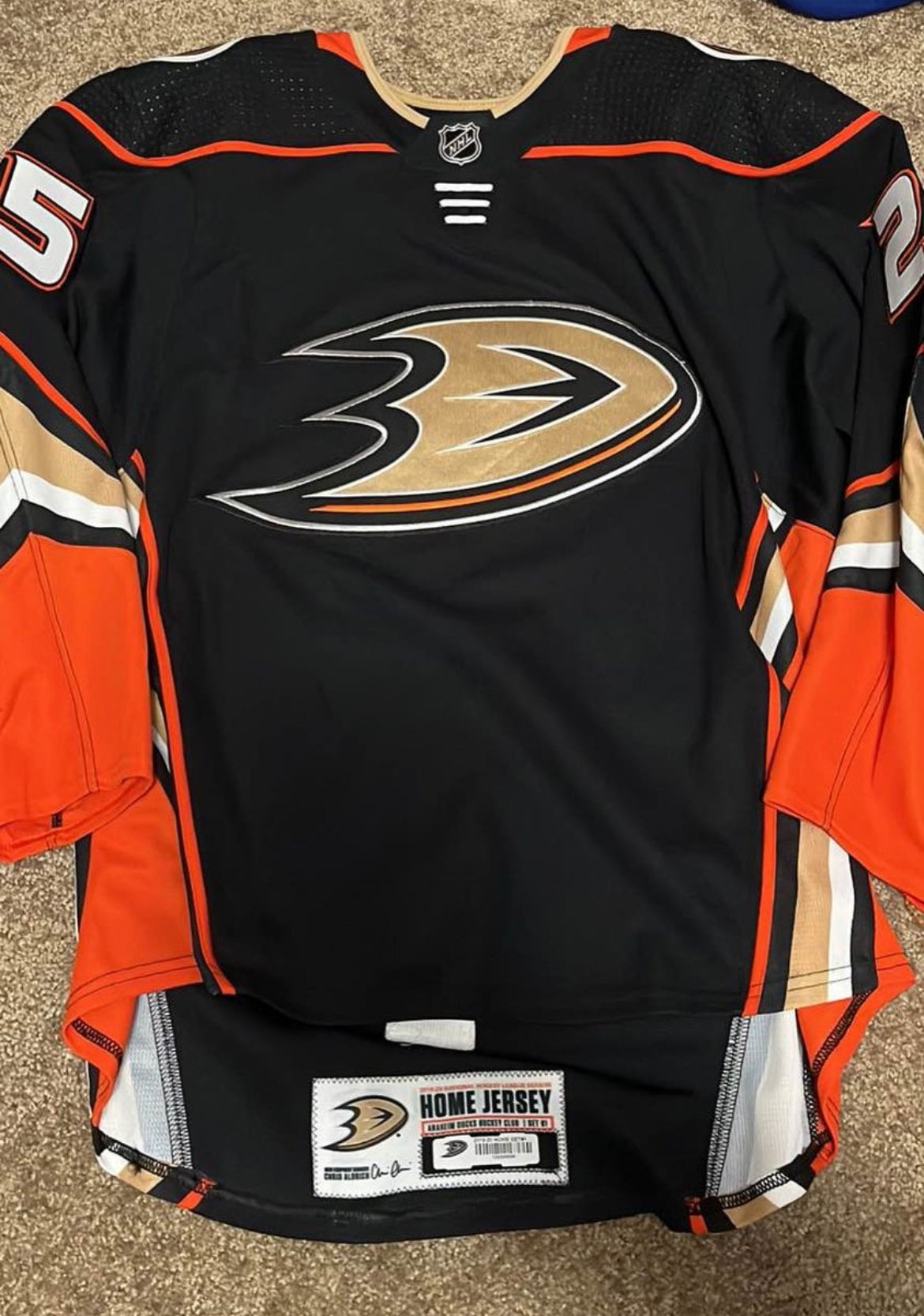 Adidas Anaheim Ducks No25 Ondrej Kase Black Home Authentic Youth Stitched NHL Jersey