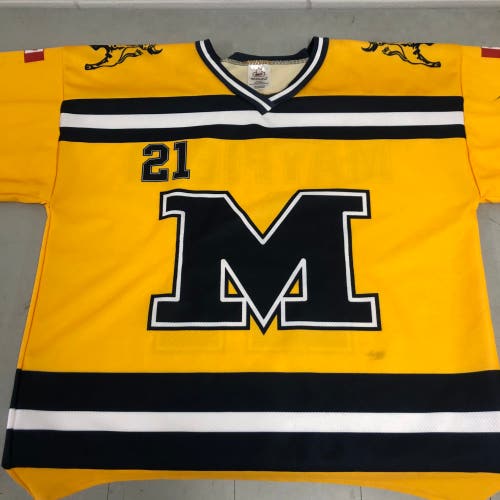 Mayfield High School mens large game jersey #21