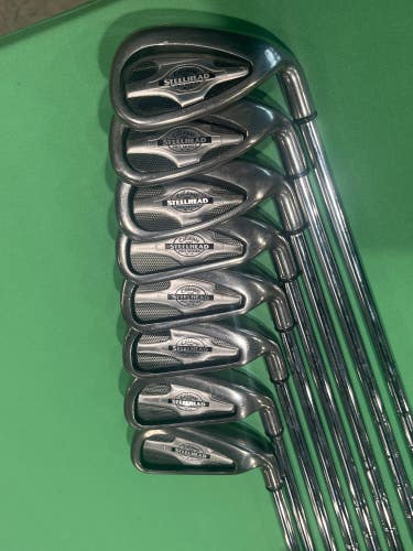 Used Callaway Steelhead Pro Series X-14 Right Iron Set 3-P Steel