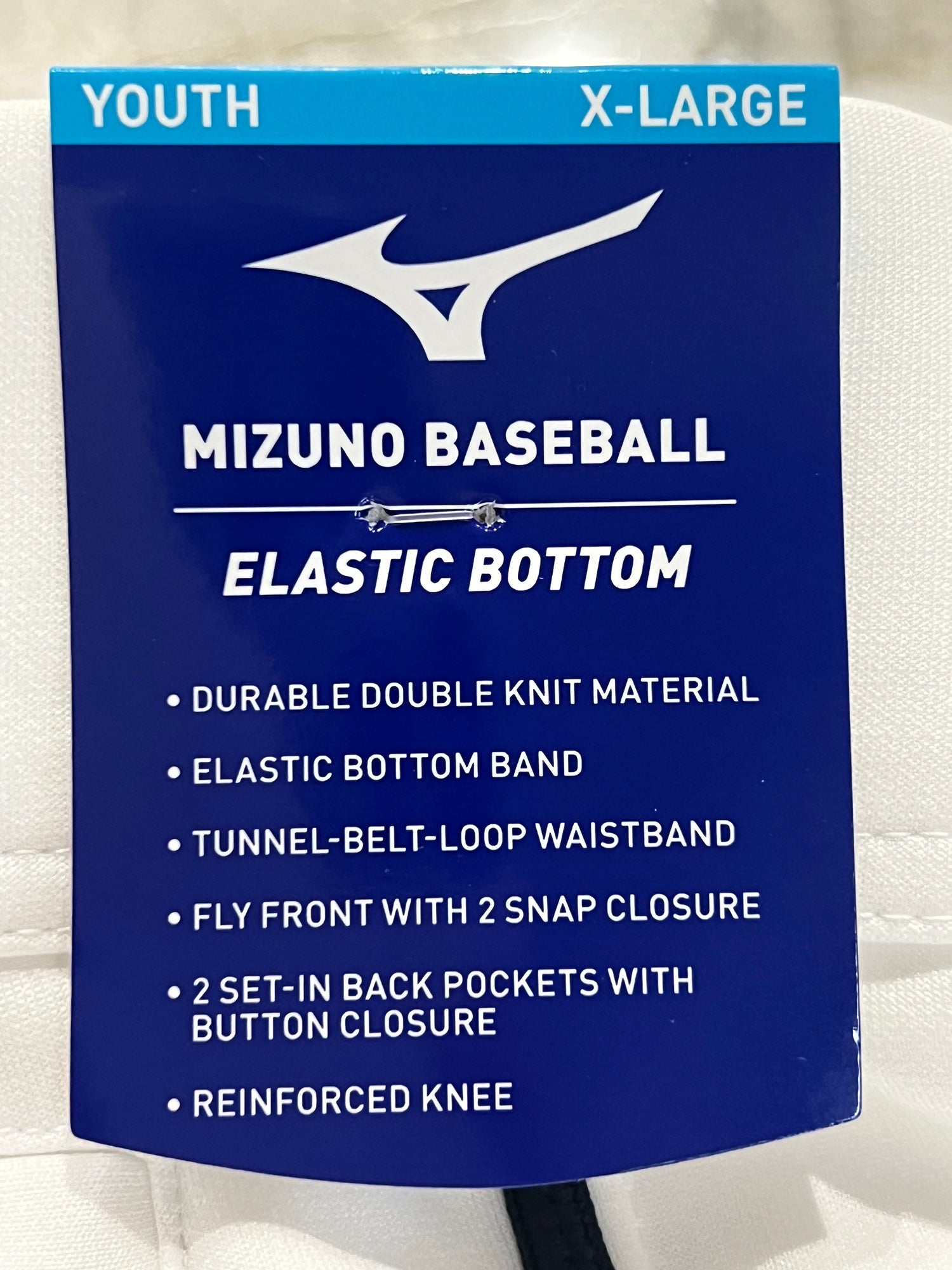 Mizuno Men's Premier Pro Tapered Baseball Pants, Medium, White