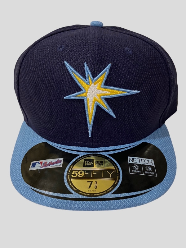 MLB Tampa Bay Rays 59Fifty New Era NE Tech Size 7 3/8 BP Hat * NEW / NWT