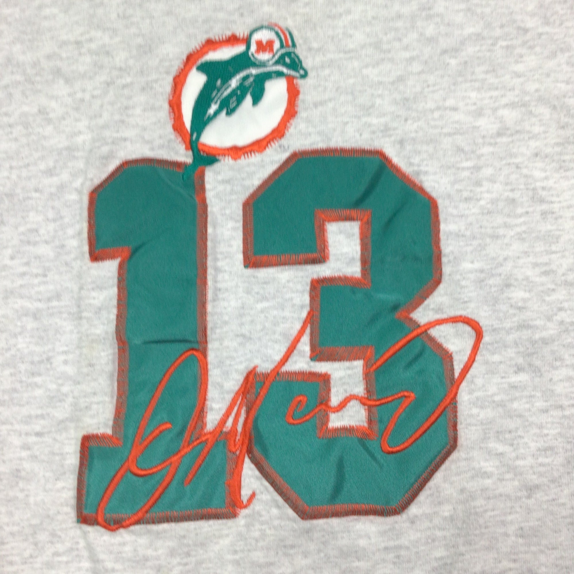 Vintage NFL Miami Dolphins Jersey Replica T-shirt Made in USA