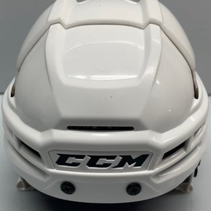 CCM SUPER TACKS X PRO STOCK HOCKEY HELMET WHITE SMALL AHL USED(9809)