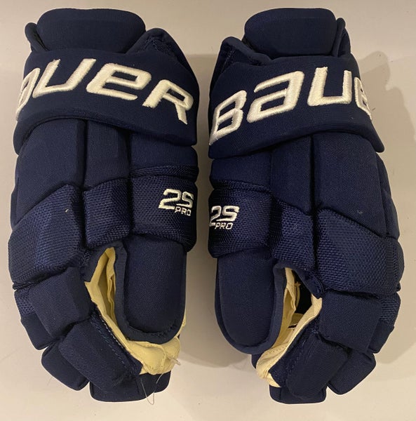 Bauer Supreme 2S Pro Pro Stock Custom Hockey Gloves 14 Tan NHL