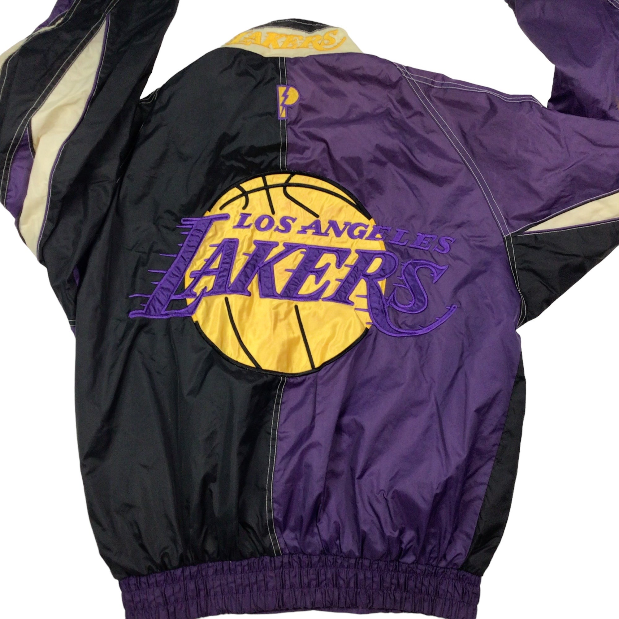 NBA Satin LA Lakers Bomber Jacket D01_398