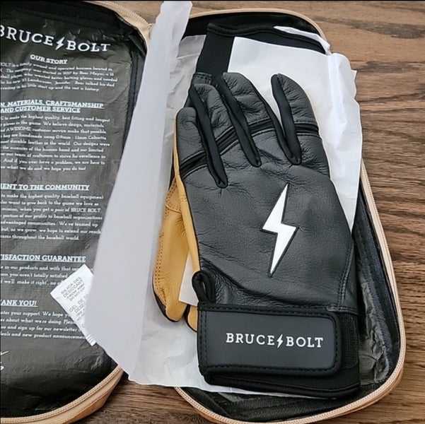 Bruce Bolt Adult Premium Pro Short Cuff Pair of Batting Gloves