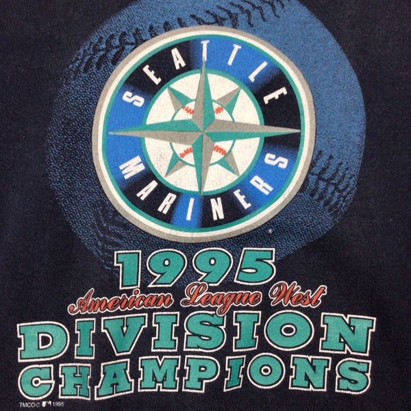 1995 Seattle Mariners AL West Champions t shirt - L