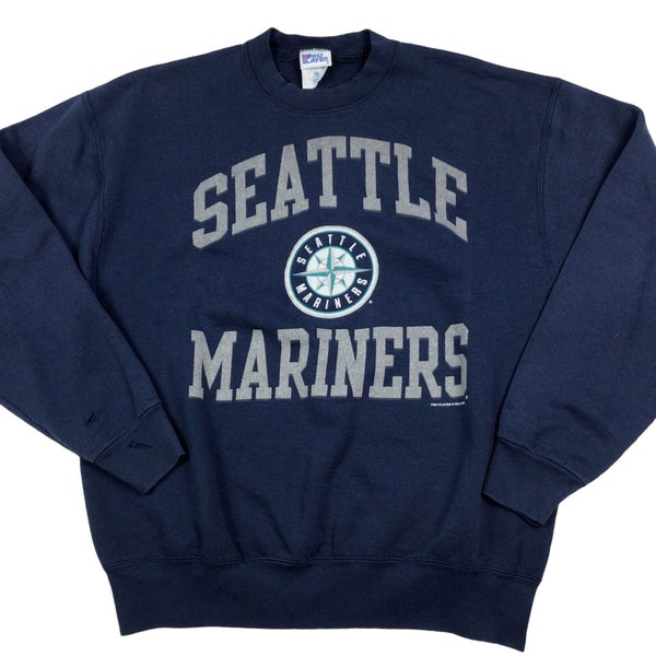 Vintage Lee Sport Seattle Mariners Polo Shirt Men's Size XL Baseball White  Blue