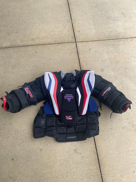 Game used Goalie XL Vaughan LT98 pro chest protector Kinkaid Avalanche Bruins