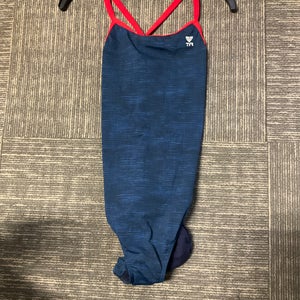 Blue New Size 38 Girls TYR Swimsuit