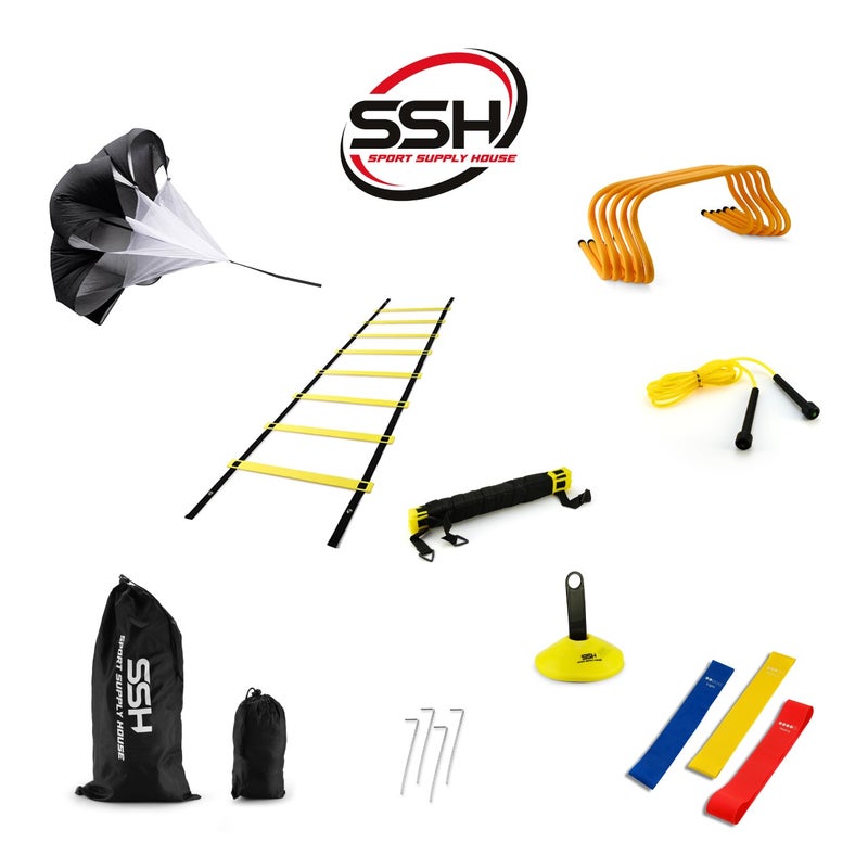 New Speed Agility Training Set, Soccer Agility Ladder Training Equipment Set