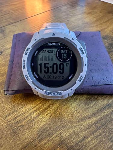 Used Garmin Instinct Solar GPS Watch