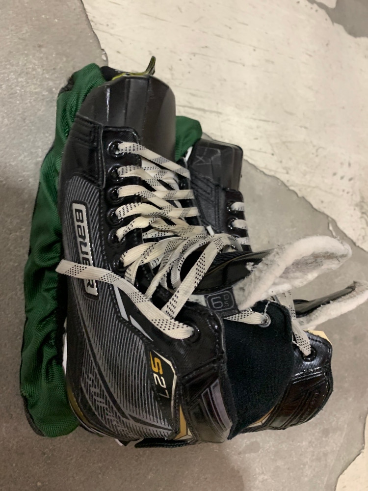 Senior Used Bauer Supreme S27 Hockey Goalie Skates D&R (Regular) 6.5