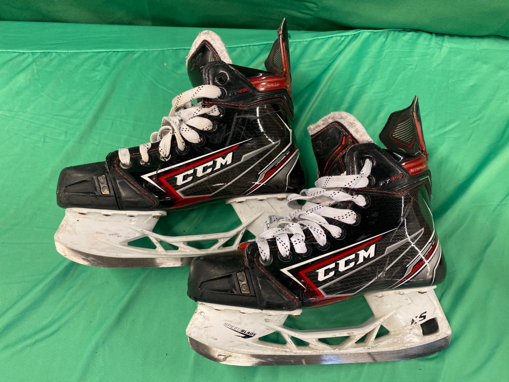 Junior Used CCM JetSpeed FT490 Hockey Skates D&R (Regular) 5.5