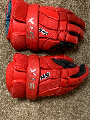 Used Player's STX K18 Lacrosse Gloves 12"