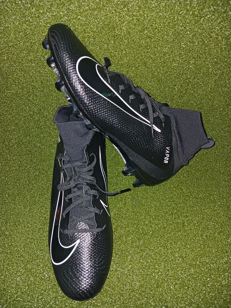 Nike Men's Vapor Untouchable Pro 3 917165-010 Black Football Cleats Size 16